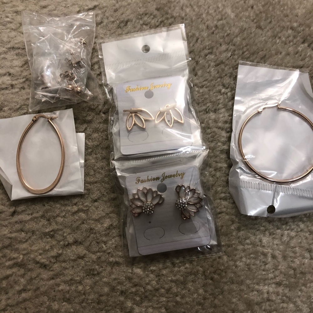 Rose Gold Earring Sets